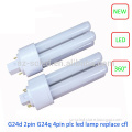 18w Cfl replacement 8w 1000Lm 360 degree g24 led light